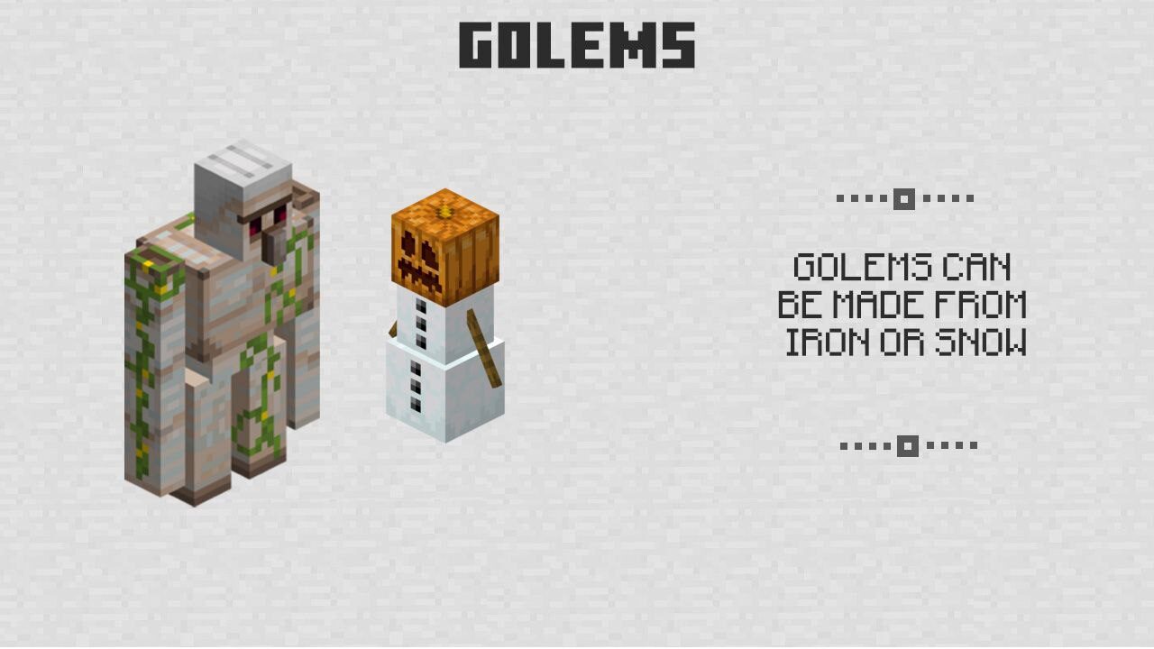 Golems for Minecraft PE 0.12