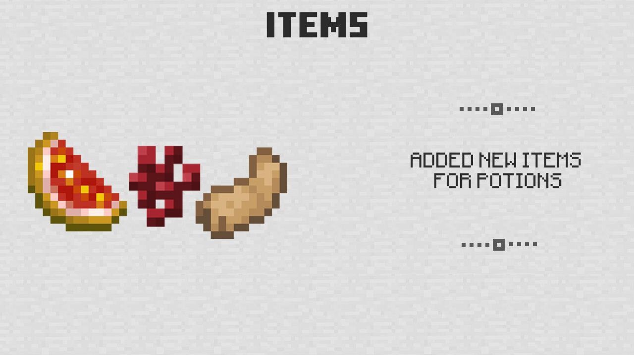 Items for Minecraft PE 0.12