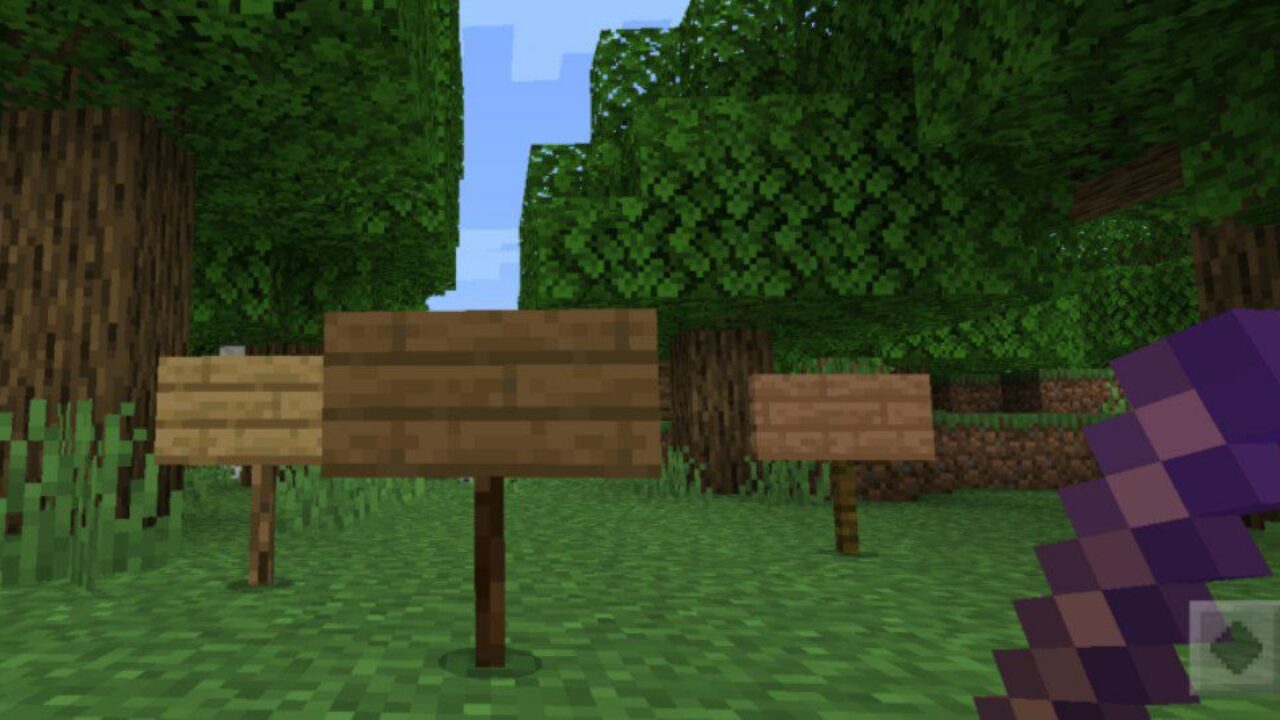 More Items from Signs Mod for Minecraft PE