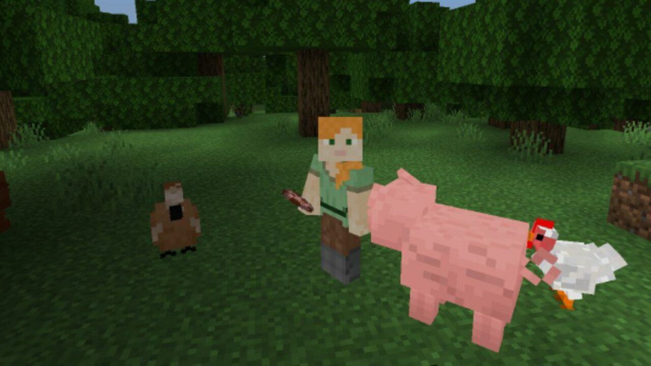 Animals from Farming Mod for Minecraft PE