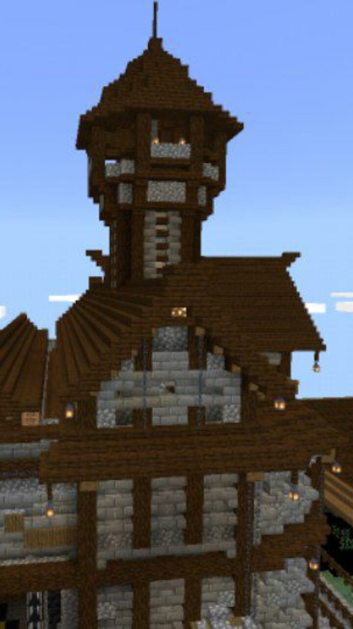 Buildings from Kingdom Map for Minecraft PE