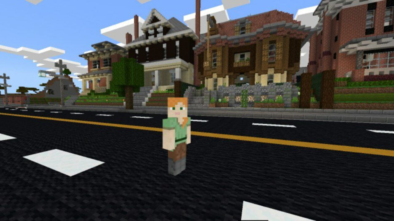 Houses from Neighborhood Map for Minecraft PE