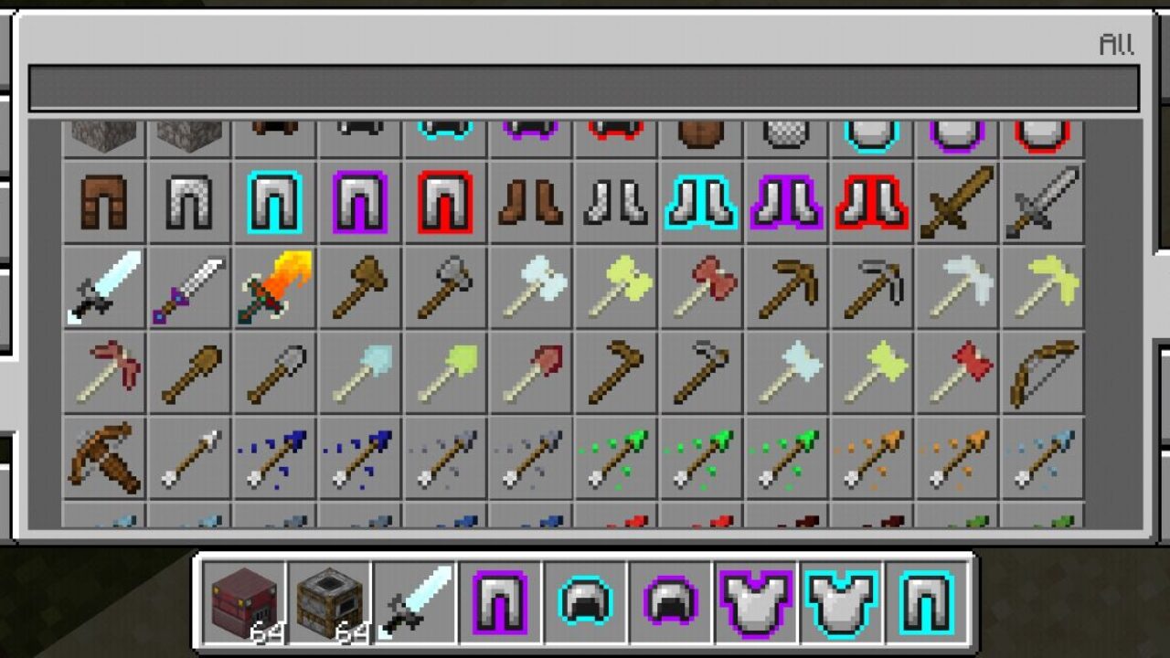 Inventory from Ice and Fire Mod for Minecraft PE