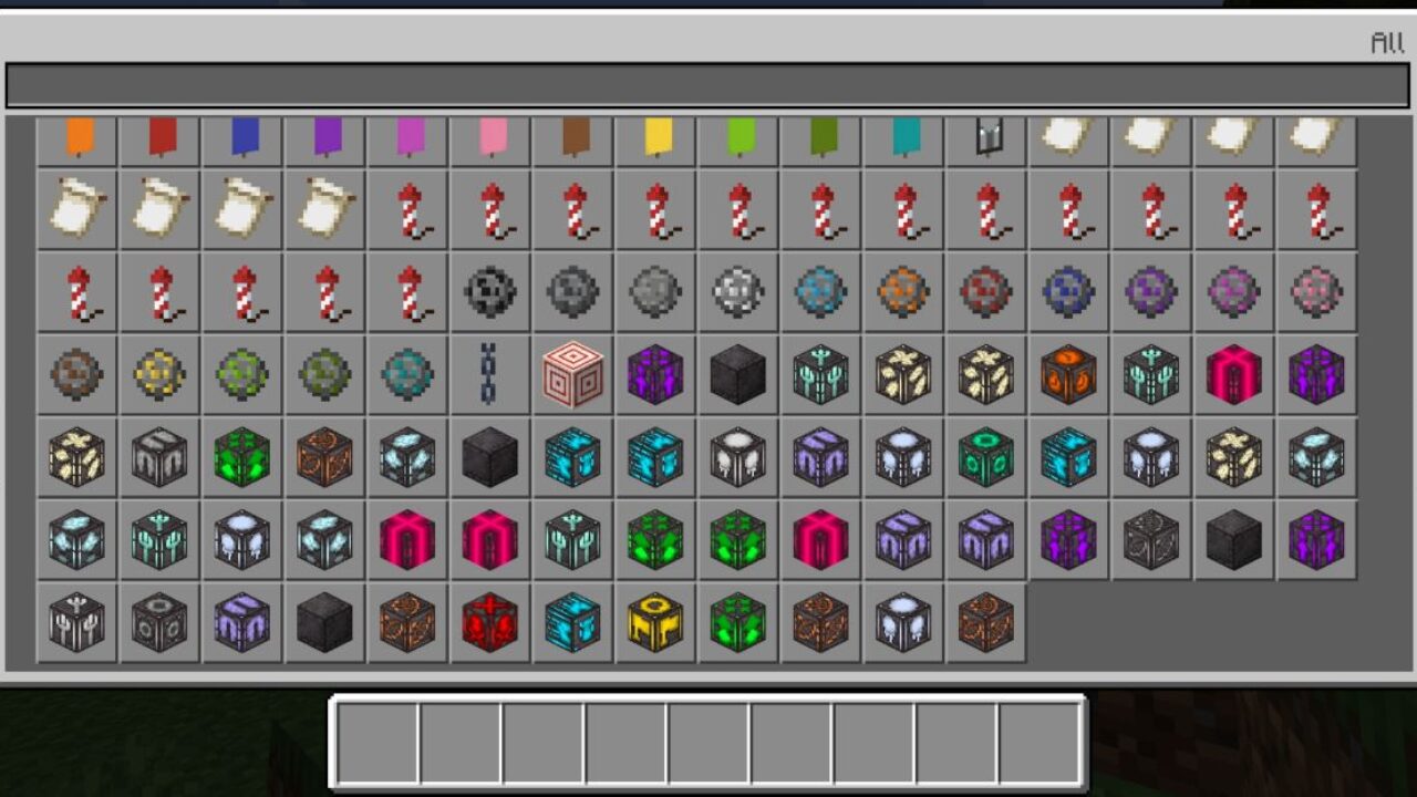 Inventory from Parkour Mod for Minecraft PE