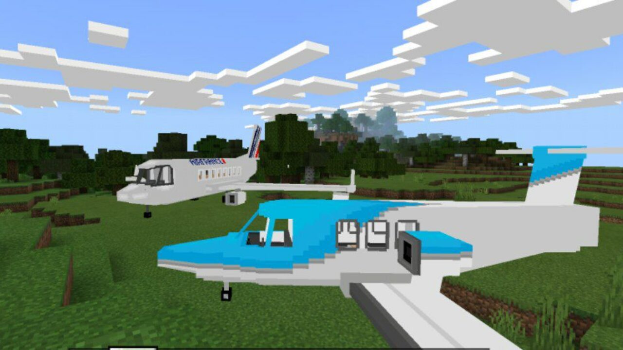 Planes from Flans Mod for Mnecraftt PE