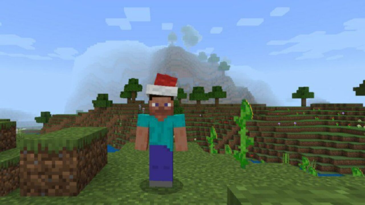 Santa Hat from Hat Mod for Minecraft PE