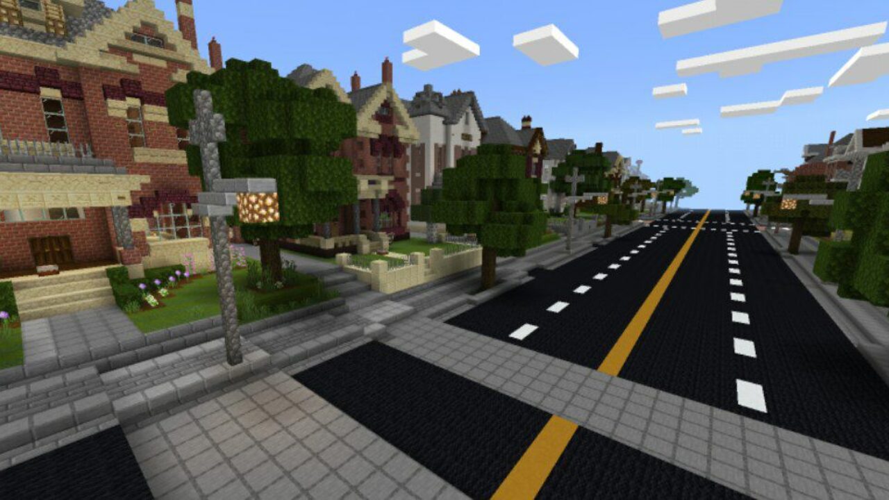 Street from Neighborhood Map for Minecraft PE