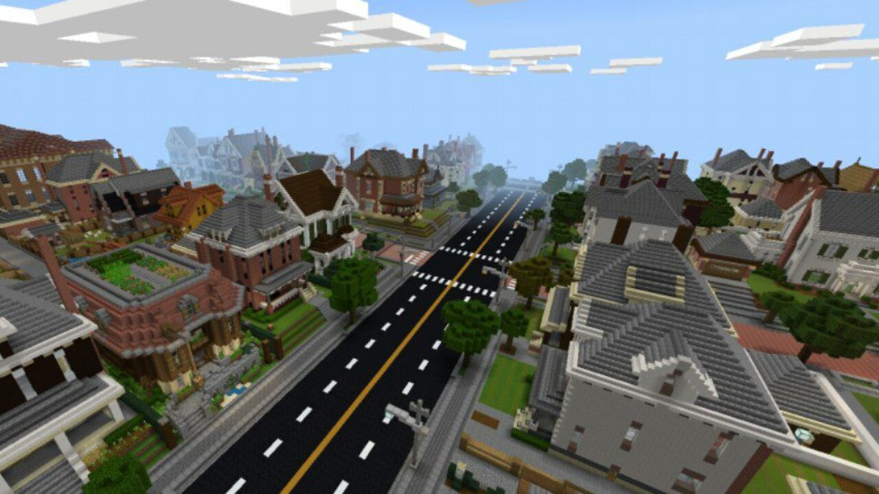 Top View from Neighborhood Map for Minecraft PE