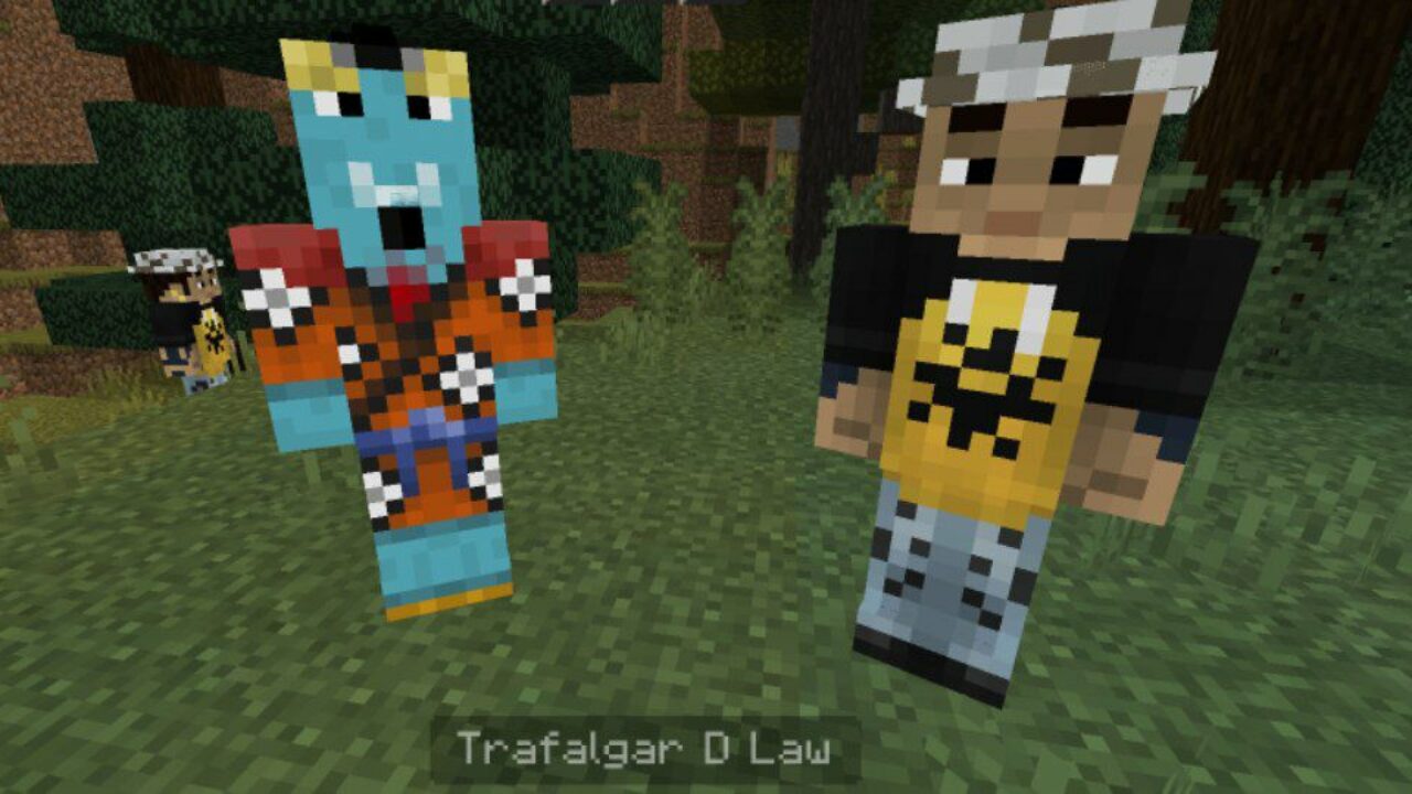 Trafalgar D Law from One Piece Mod for Minecraft PE