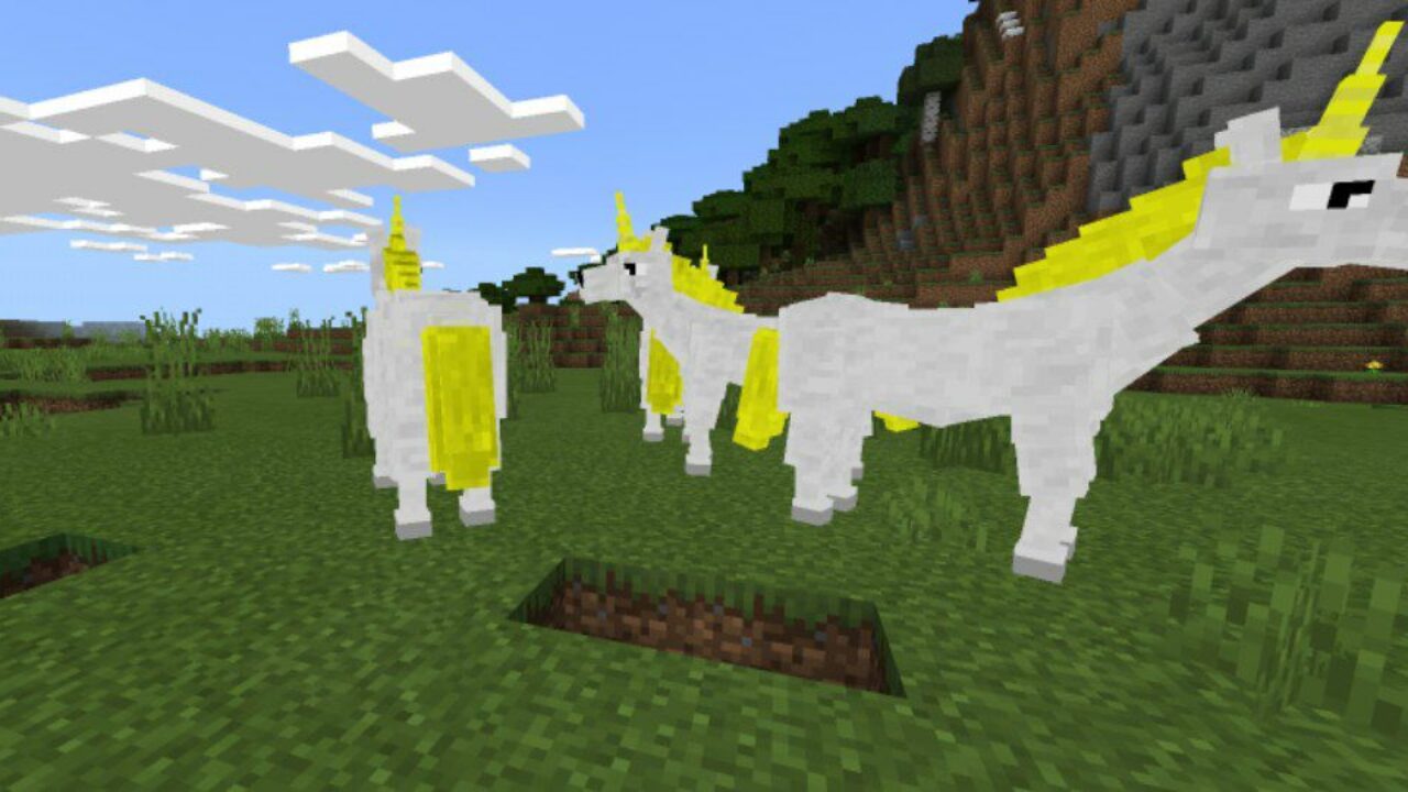 Unicorns from Fairy Mod for Minecraft PE