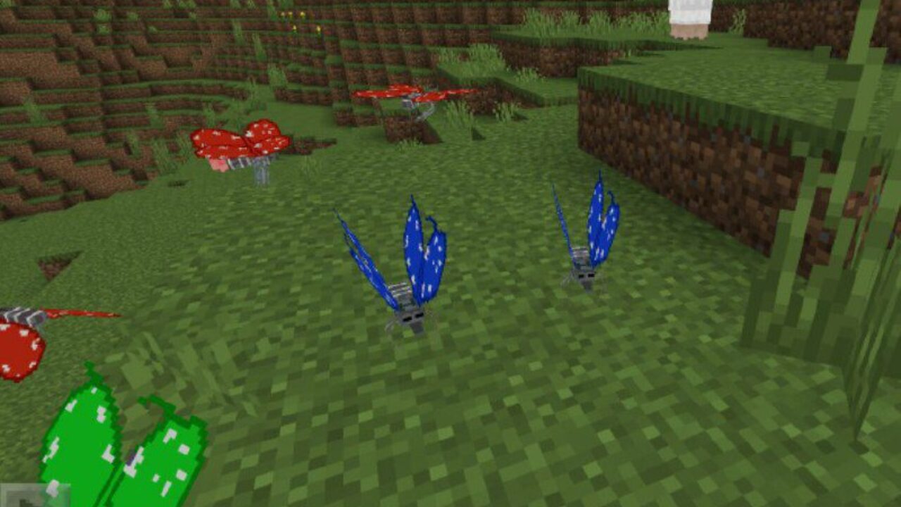 Butterfies from Cockroach Mod for Minecraft PE