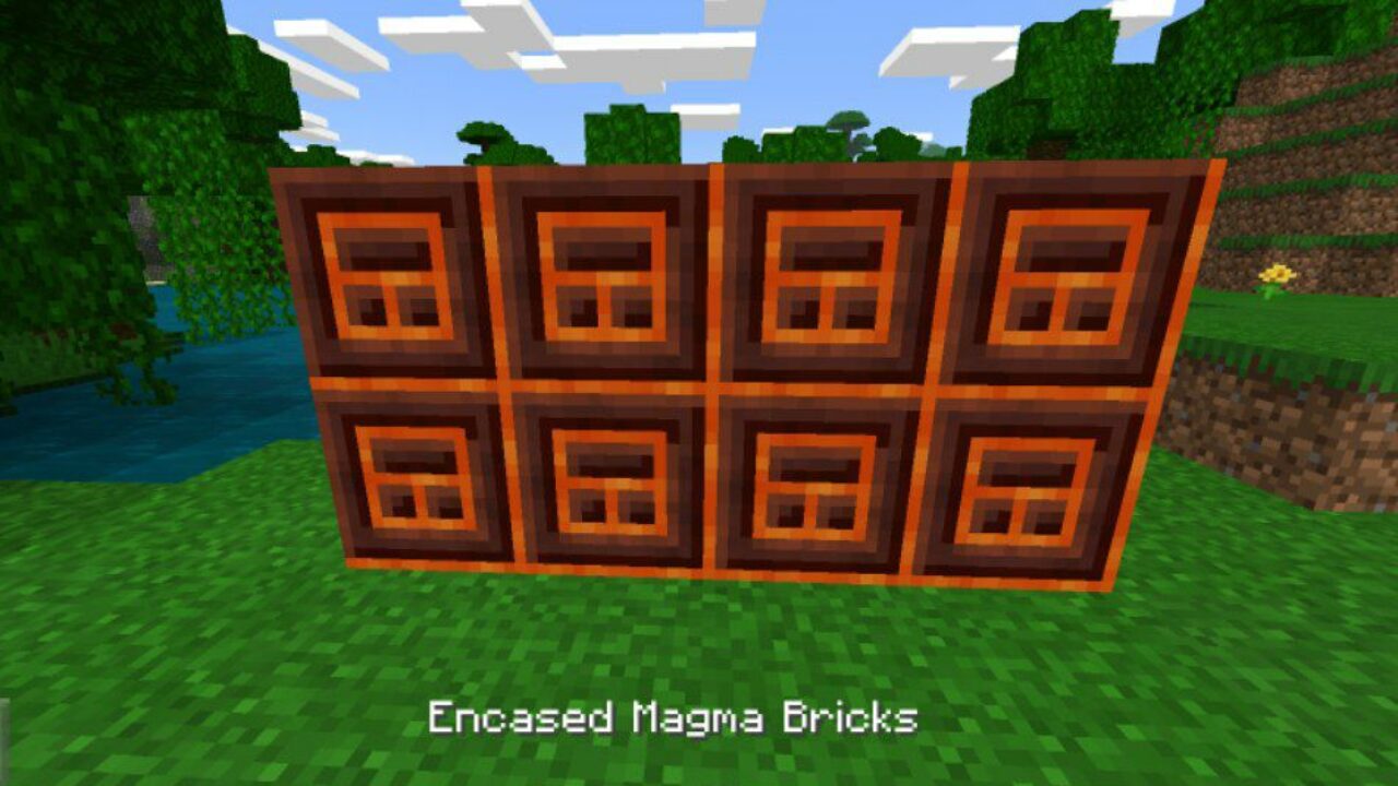 Encased Magma from Chisel and Bits Mod for Minecraft PE