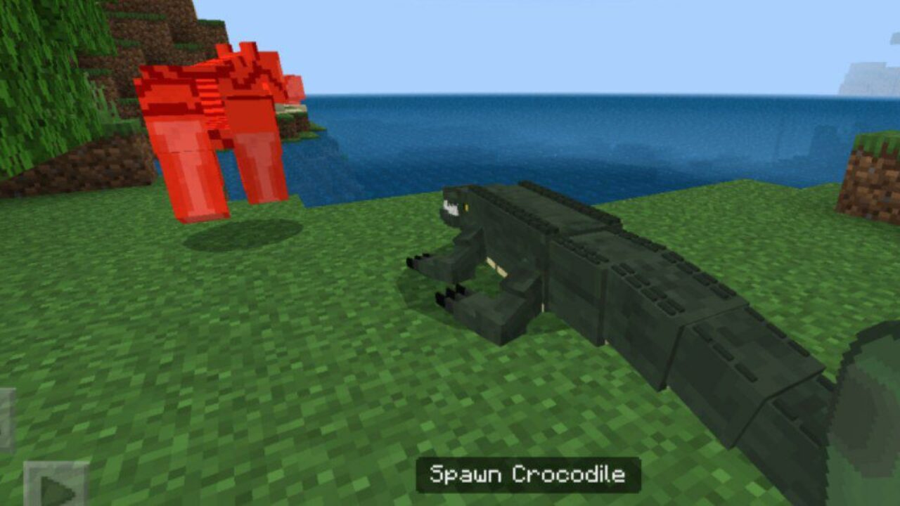 Fighting from Crocodile Mod for Minecraft PE