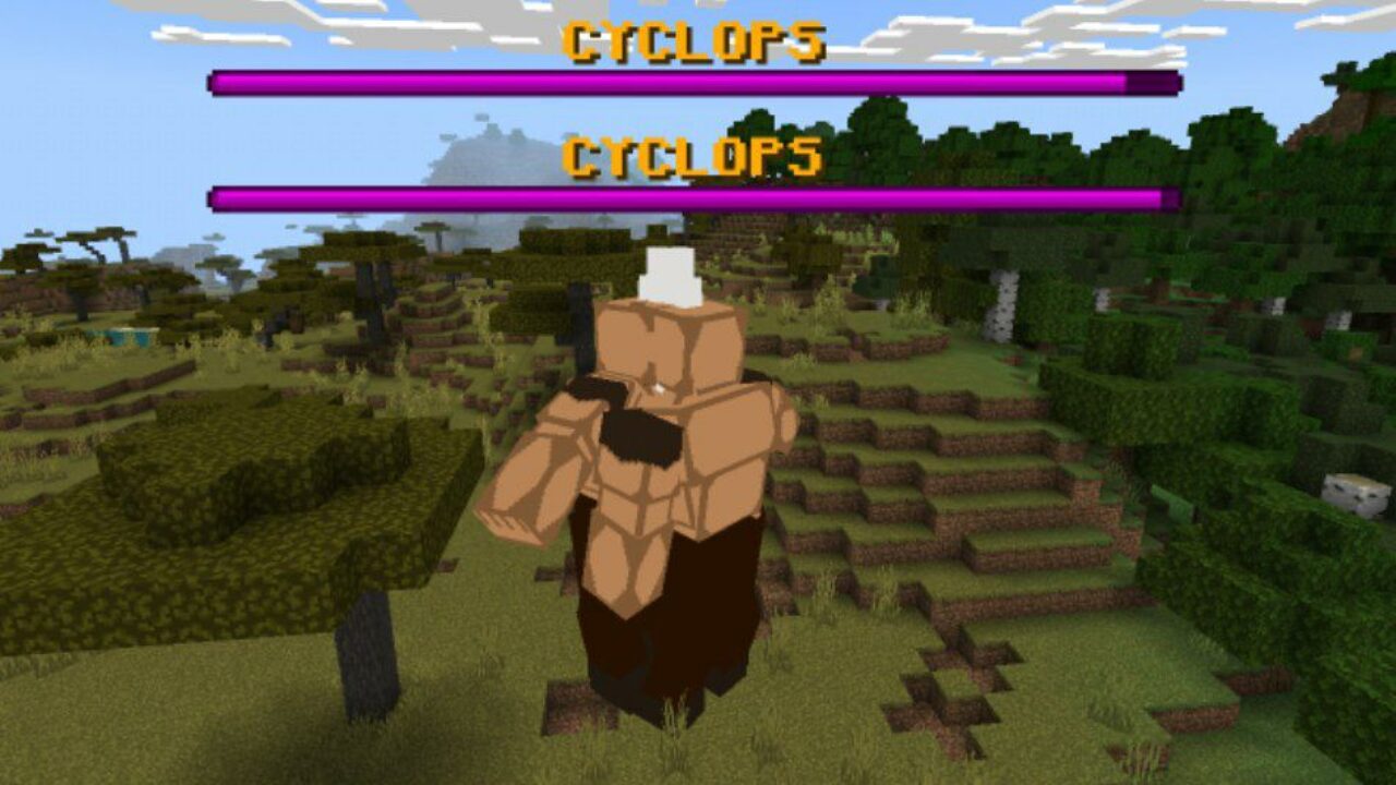 Fighting from Cyclop Mod for Minecraft PE