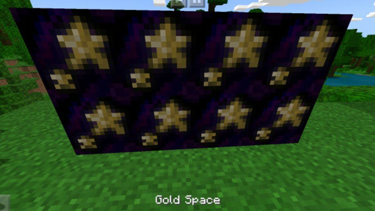 Gold Space from Chisel and Bits Mod for Minecraft PE