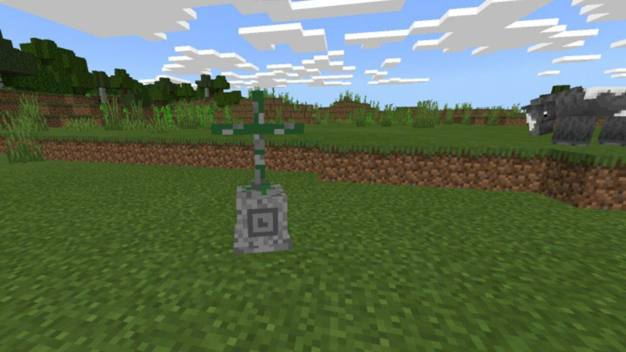 Grave Cross from Gravestone Mod for Minecraft PE