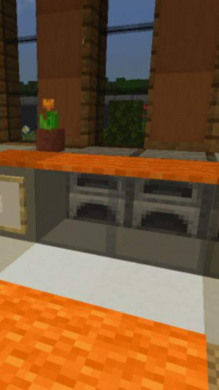 Kitchen from Safe House Map for Minecraft PE