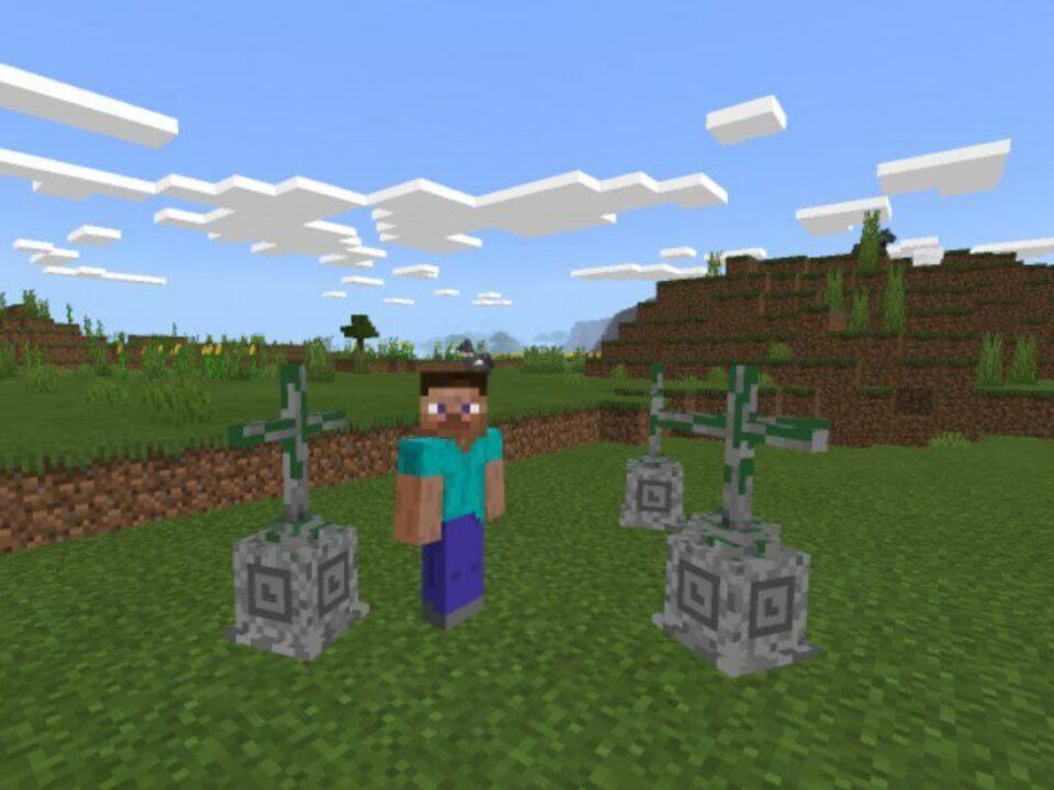 Gravestone Mod for Minecraft PE