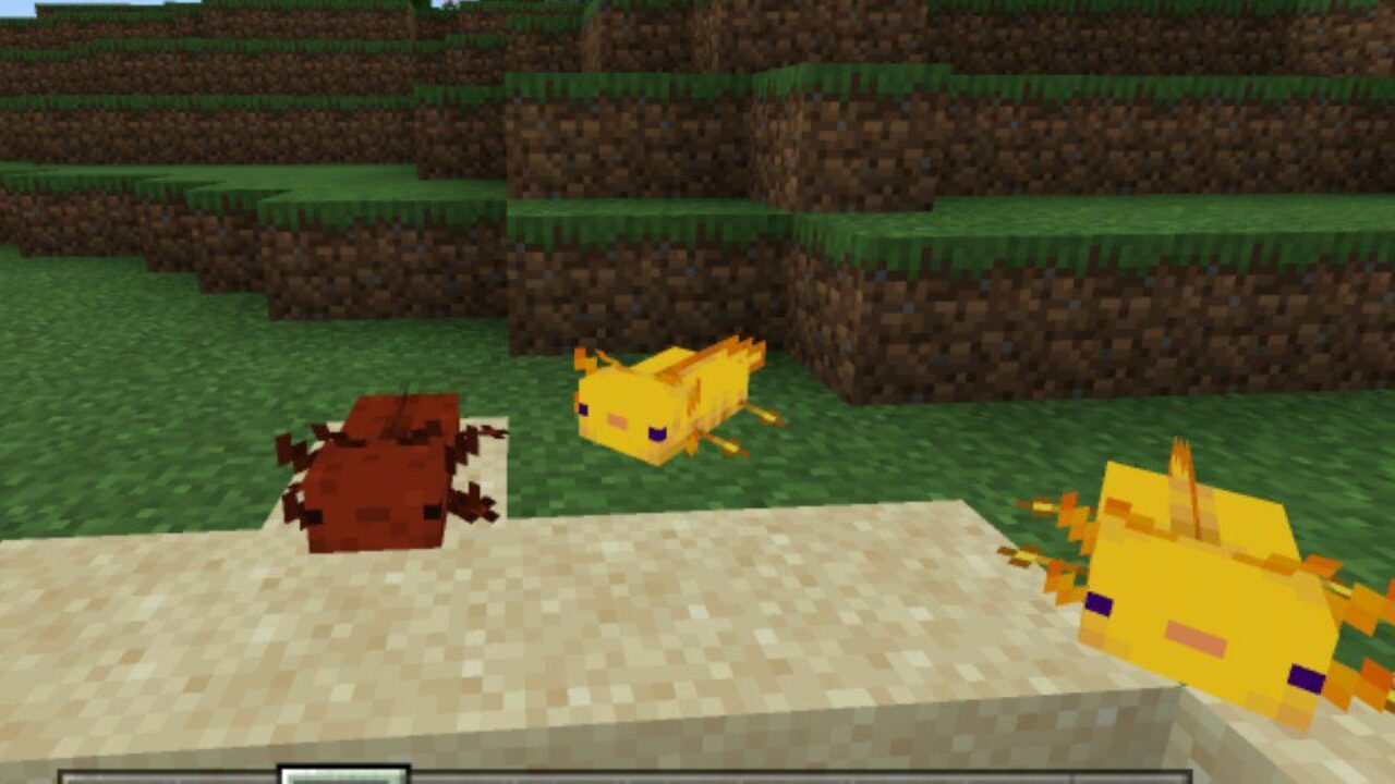 More Variants from Axolotl Mod for Minecraft PE