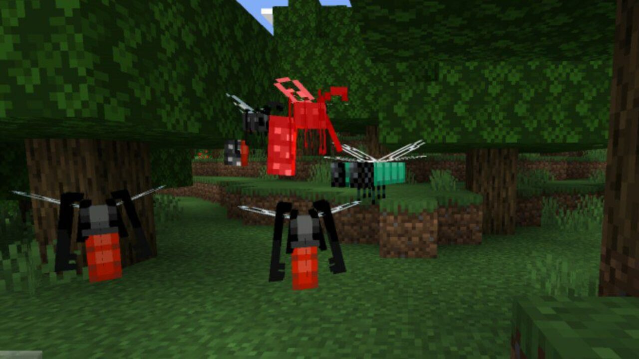 Mosquitoes from Cockroach Mod for Minecraft PE