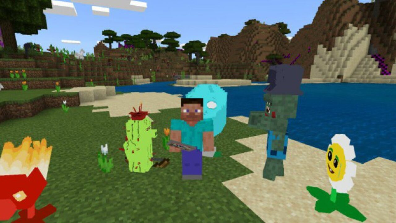 Plants vs Zombies Mod for Minecraft PE