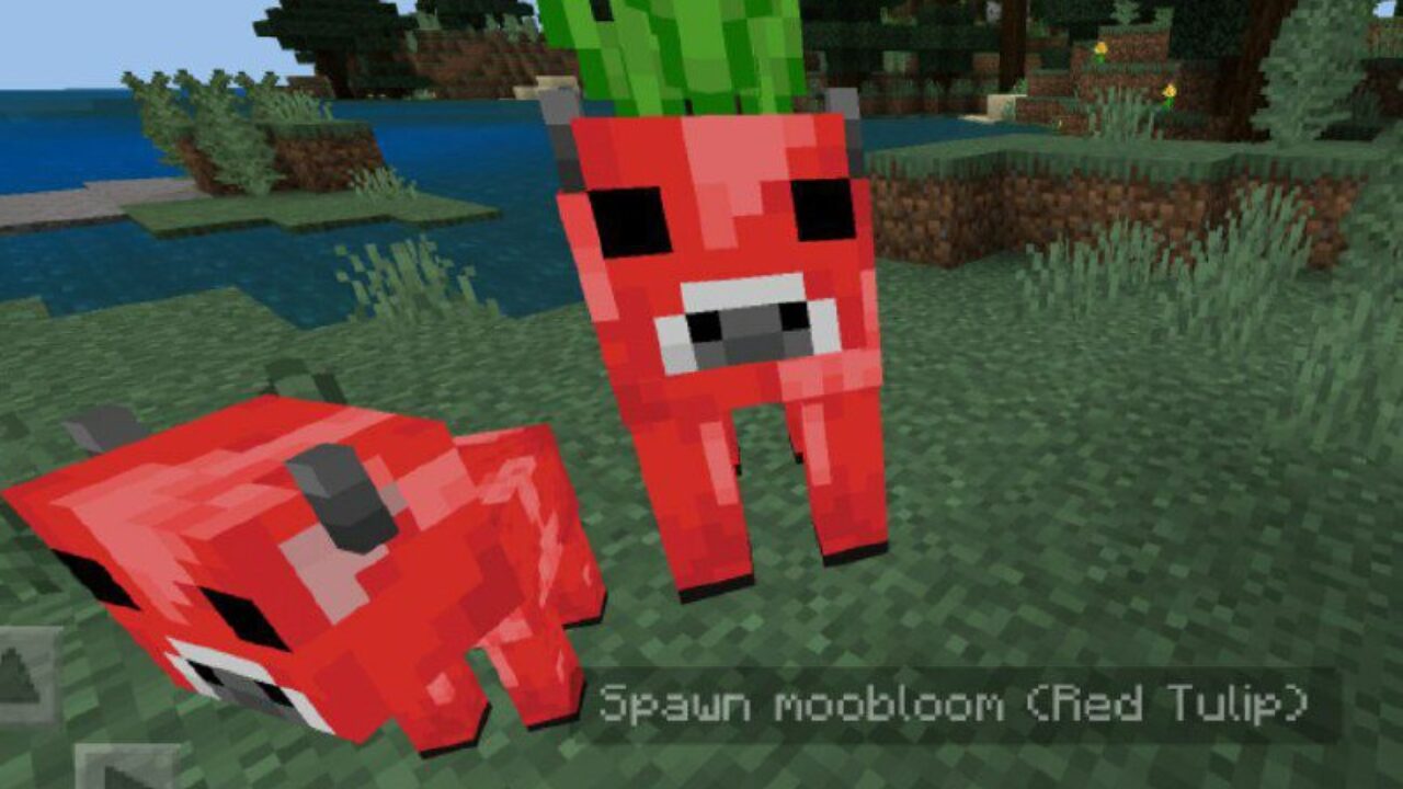 Red Colour from Cow Mod for Minecraft PE