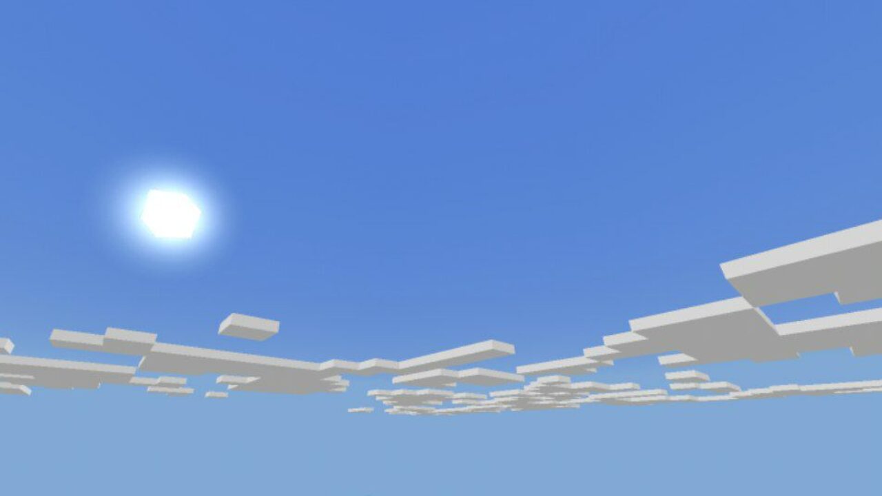 Three-Dimensional Sun from Sun Mod for Minecraft PE