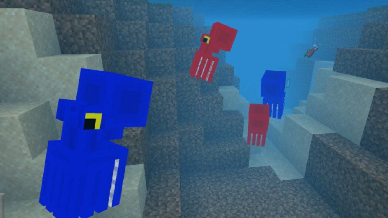 Blue and Red from Octopus Mod for Minecraft PE