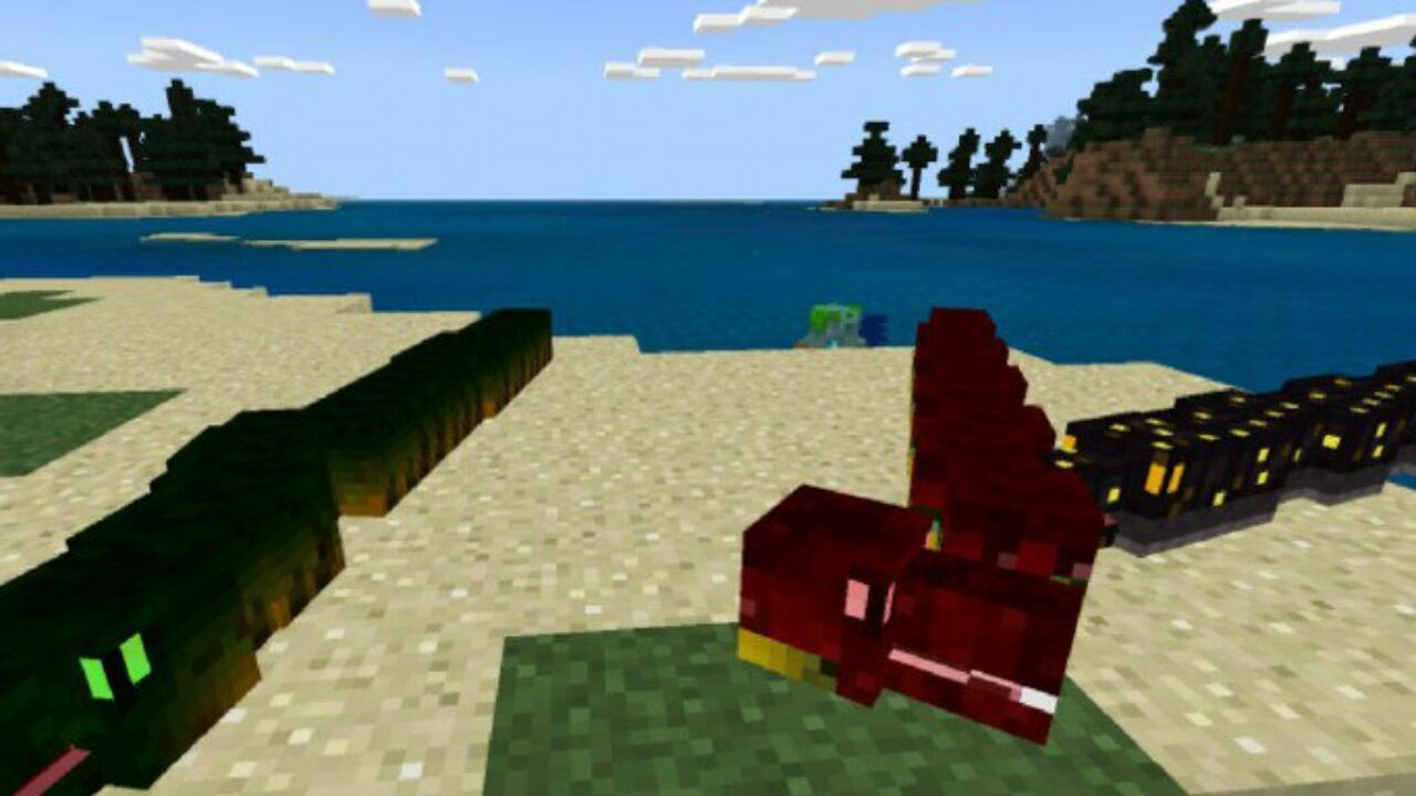 Different Colours from Snakes Mod for Minecraft PE