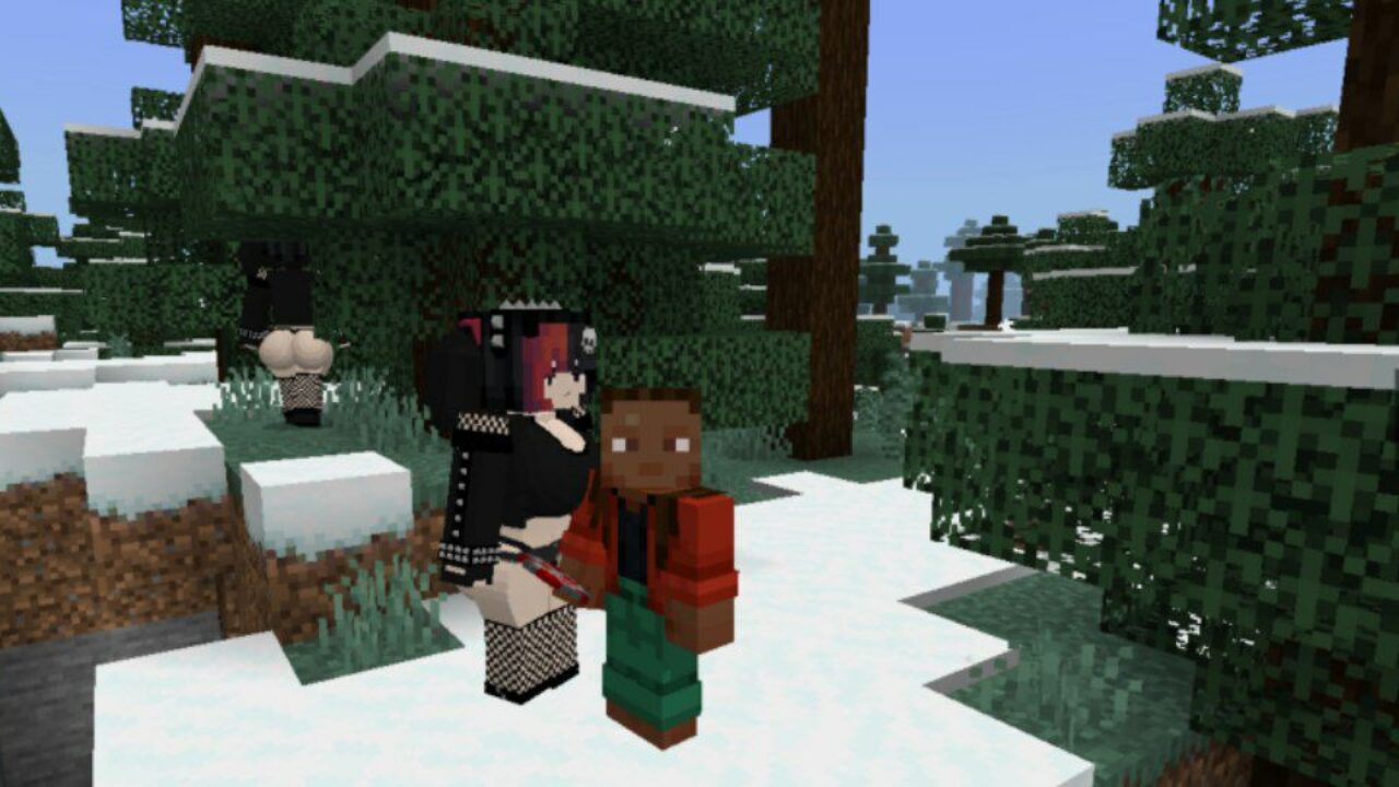 With Girl from Ellie Mod for Minecraft PE