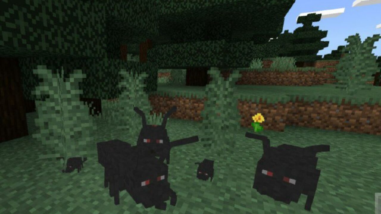 Different Types from Ants Mod for Minecraft PE