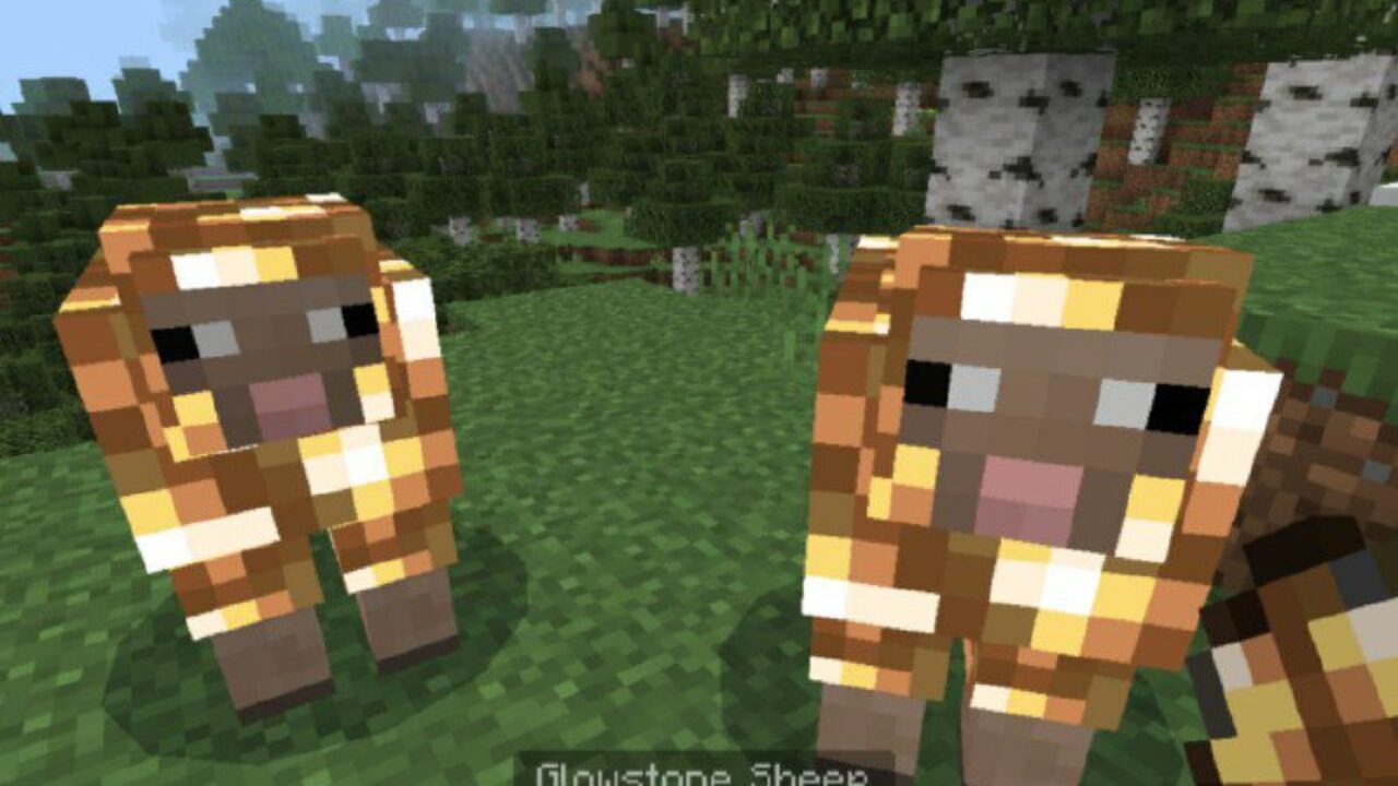 Glowstone Ore from Sheeps Mod for Minecraft PE