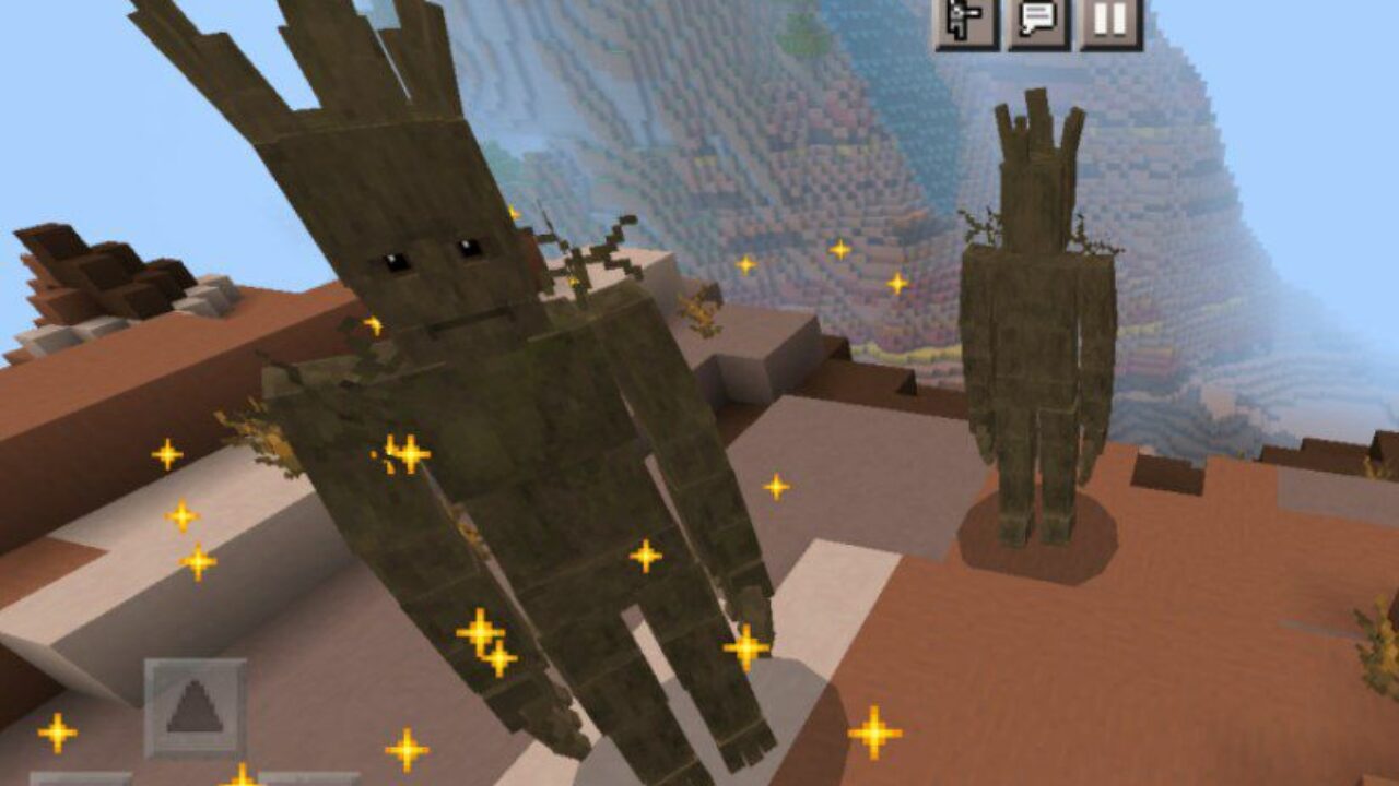 Groot from Guardians of Galaxy Mod for Minecraft PE