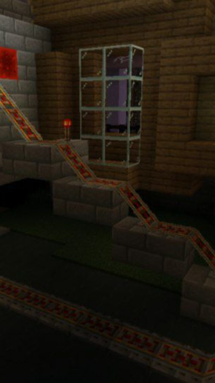 Mechanisms from House Trap Map for Minecraft PE