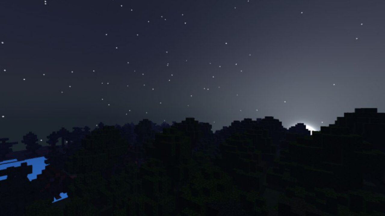 Night from Zebra Shaders for Minecraft PE