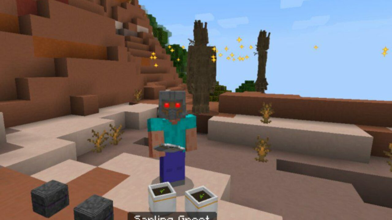 Starlord Armor from Guardians of Galaxy Mod for Minecraft PE