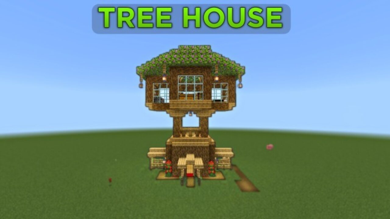 Tree House from Quick Craft Mod for Minecraft PE