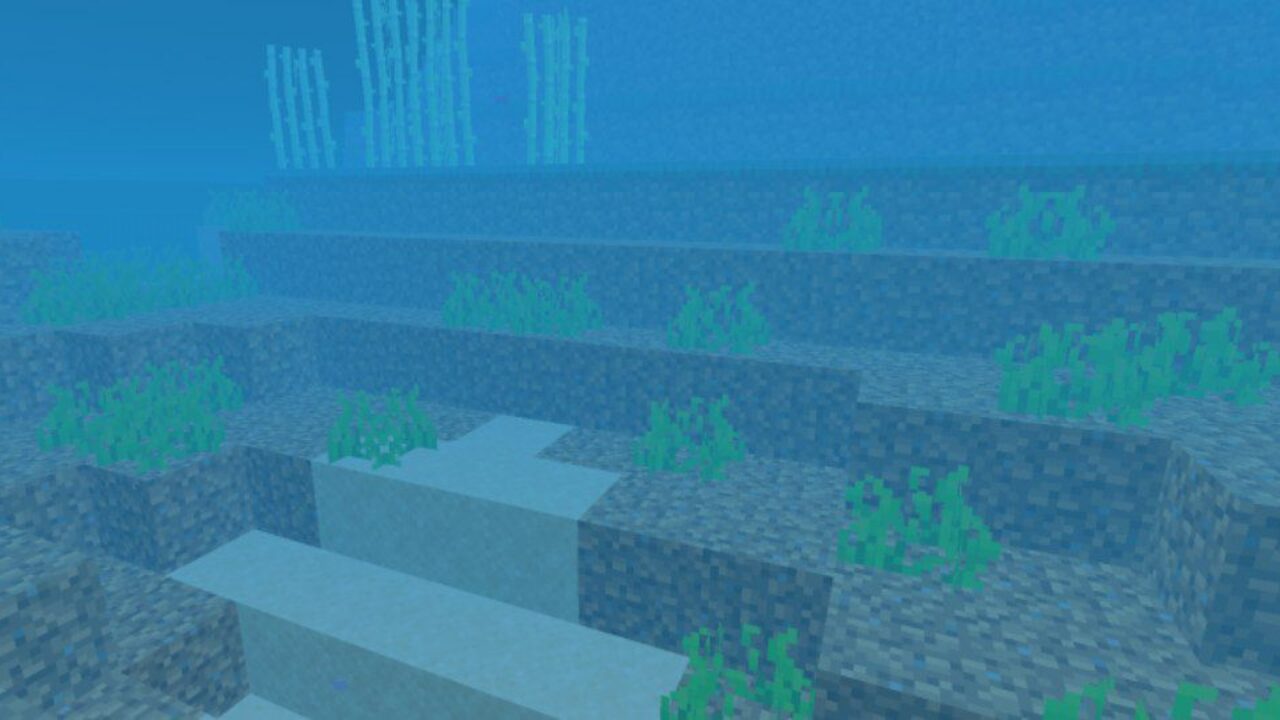 Underwater from Zebra Shaders for Minecraft PE