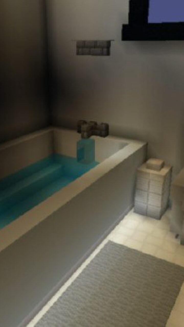 Bathroom from Mega Mansion Map for Minecraft PE