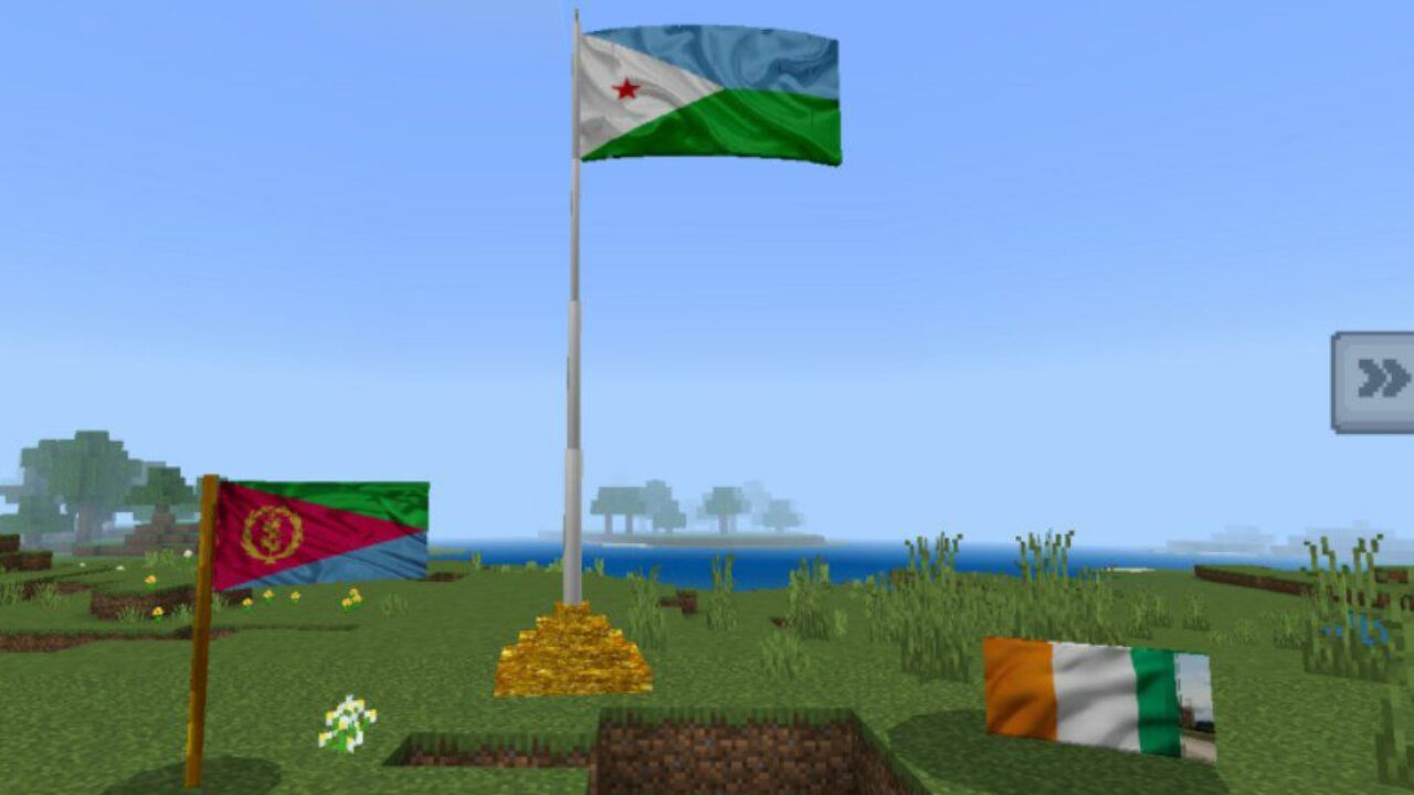 Different Types from Flags Mod for Minecraft PE