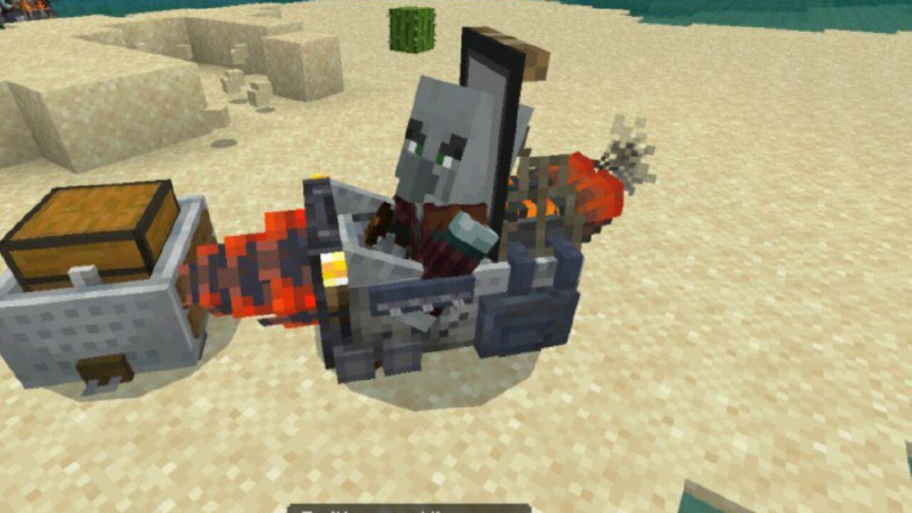 Drillager from Minecart Mod for Minecraft PE