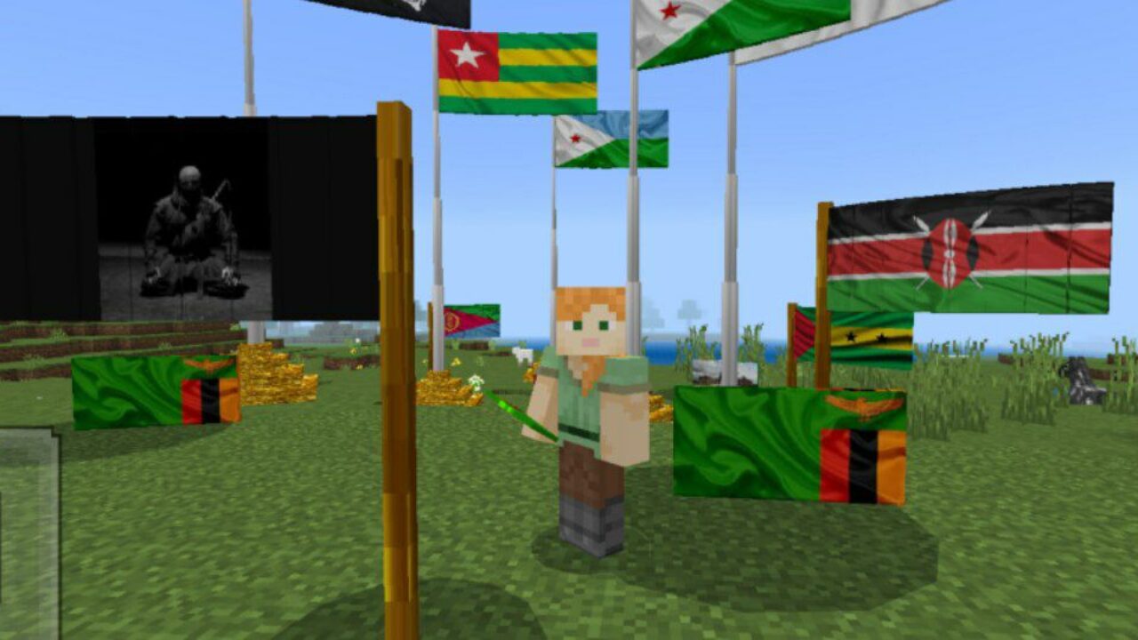 Flags and Banners from Flags Mod for Minecraft PE