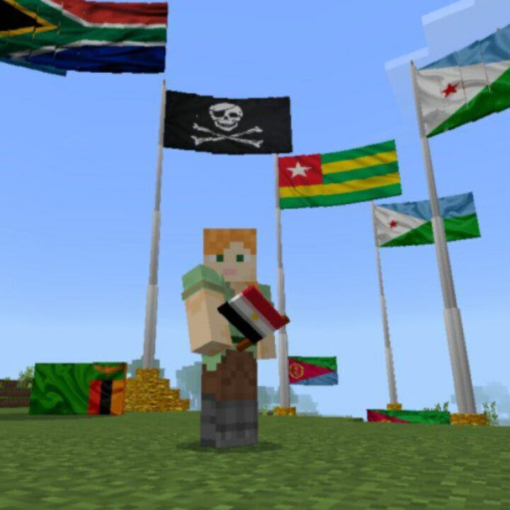 Flags Mod for Minecraft PE