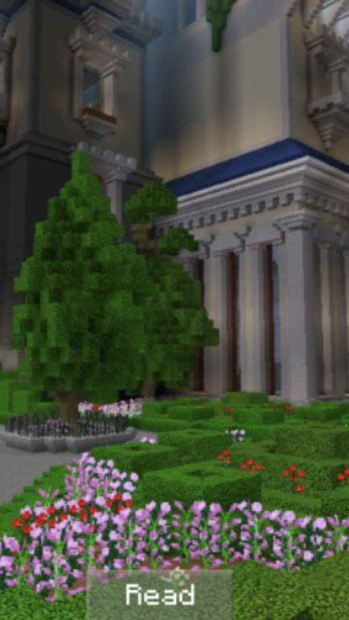 Garden from Royal Castles Map for Minecraft PE