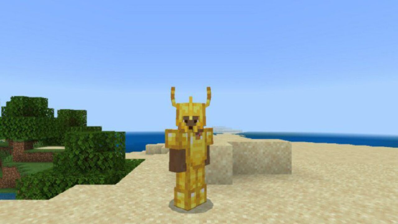 Gold from 3D Helmet Mod for Minecraft PE