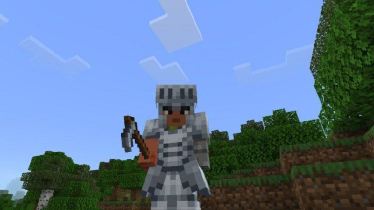 Hoe from Steel Mod for Minecraft PE