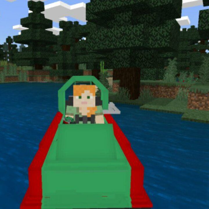 Hoverboat Mod for Minecraft PE