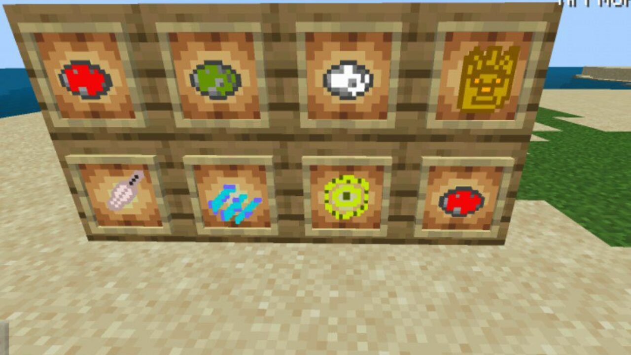 Items from Kung Fu Panda Mod for Minecraft PE