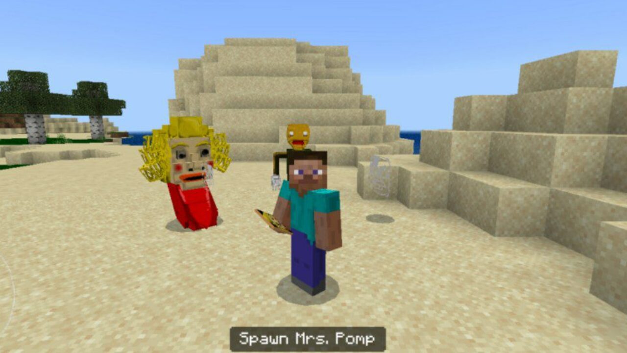 Mrs Pomp from Baldi Basics Mod for Minecraft PE