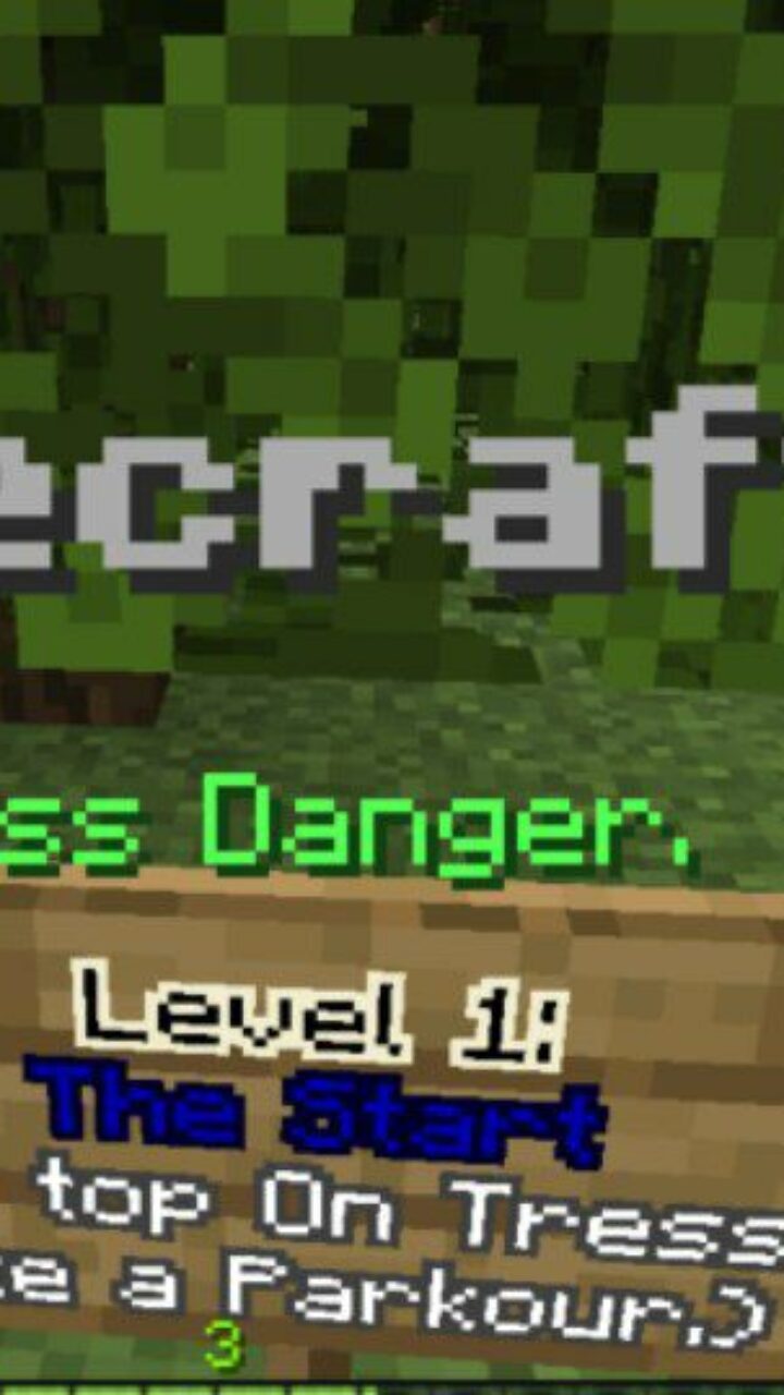 Start from Danger Grass Map for Minecraft PE